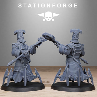 Scavenger Scorchers, Space Techno-bots, modular Sci-Fi warriors by STATIONFORGE, Sci-Fi Wargames Cyber-themed Grimdark miniatures