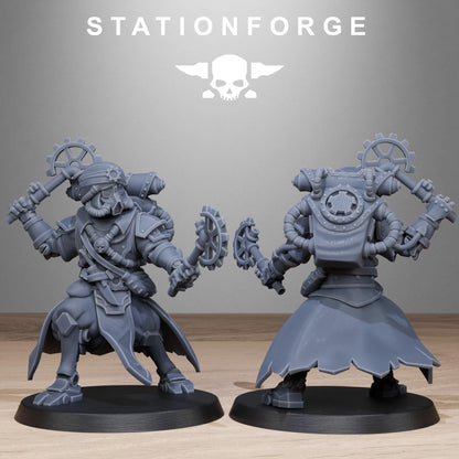 Scavenger Scorchers, Space Techno-bots, modular Sci-Fi warriors by STATIONFORGE, Sci-Fi Wargames Cyber-themed Grimdark miniatures
