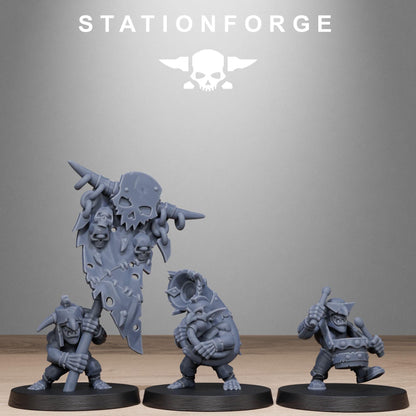 Orkaz Grand Nutta 3.0, Space-Faring Orkish Menace Sculpted by STATIONFORGE, Grimdark Compatible, Sci-Fi Wargame Scale