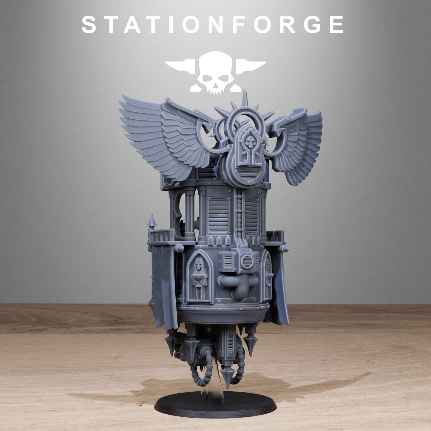 Vodalites Flying Throne Modular Set Miniatures by STATIONFORGE,  Imperial guard infantry regiment