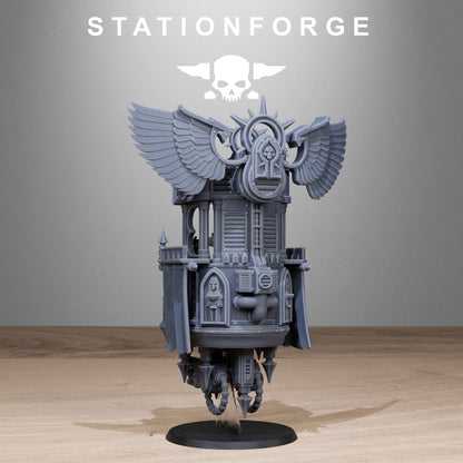 Vodalites Flying Throne Modular Set Miniatures by STATIONFORGE,  Imperial guard infantry regiment
