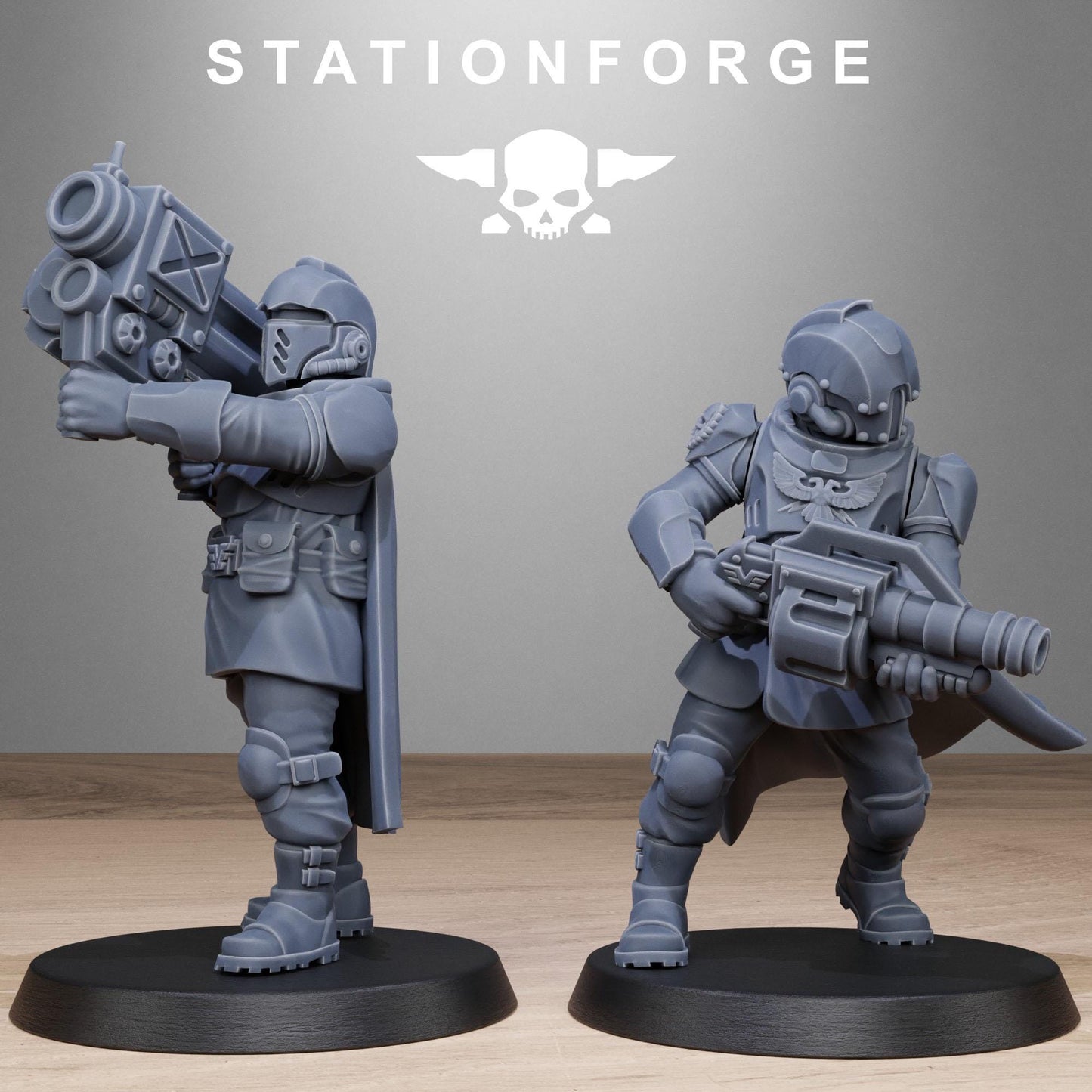 Vaskar Patrol, Death Korps Proxy, Sci-Fi Wargames Miniatures by STATIONFORGE