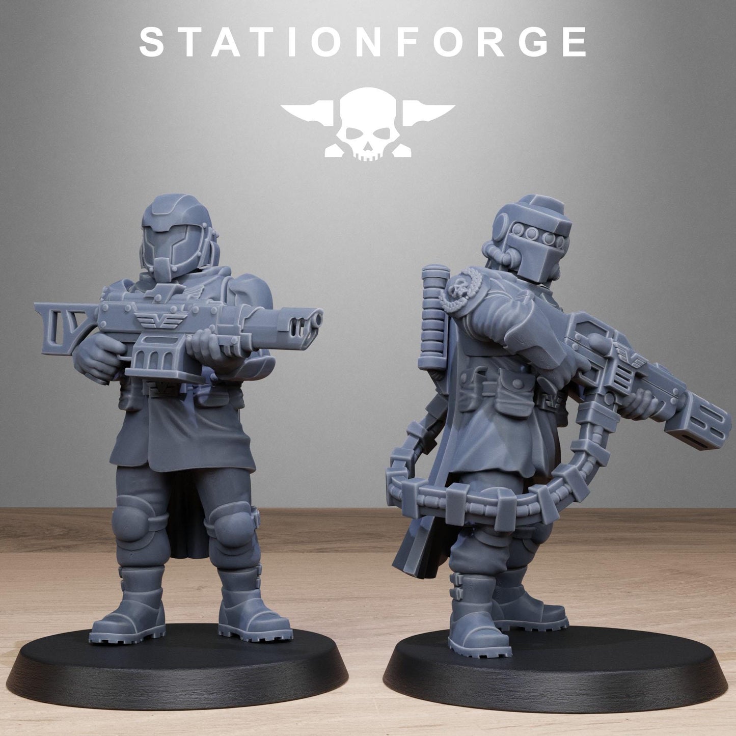 Vaskar Patrol, Death Korps Proxy, Sci-Fi Wargames Miniatures by STATIONFORGE