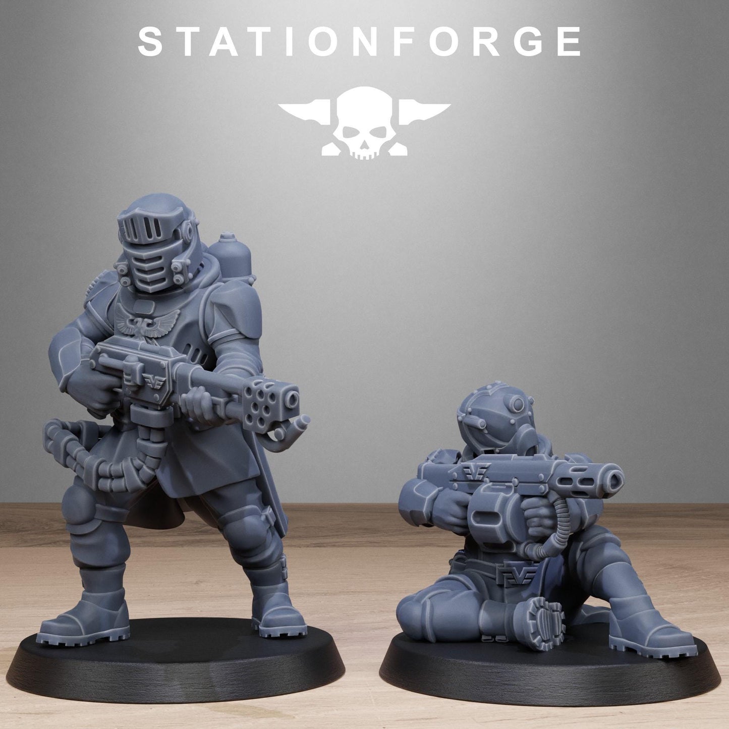 Vaskar Patrol, Death Korps Proxy, Sci-Fi Wargames Miniatures by STATIONFORGE