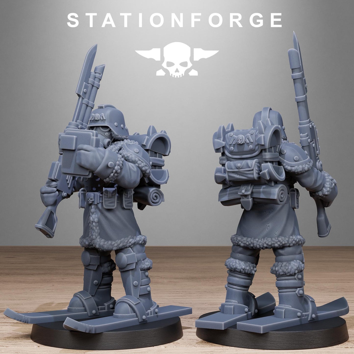 GrimGuard Frostwatch Patrol, Death Korps Proxy, Sci-Fi Wargames Miniatures by STATIONFORGE