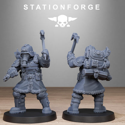GrimGuard Frostwatch Patrol, Death Korps Proxy, Sci-Fi Wargames Miniatures by STATIONFORGE