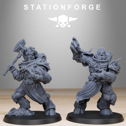 Socratis Corrupted Mutants, Modular Sci-Fi Marine warriors by STATIONFORGE, Grimdark Wargames Proxy