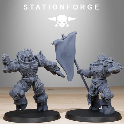 Socratis Corrupted Mutants, Modular Sci-Fi Marine warriors by STATIONFORGE, Grimdark Wargames Proxy