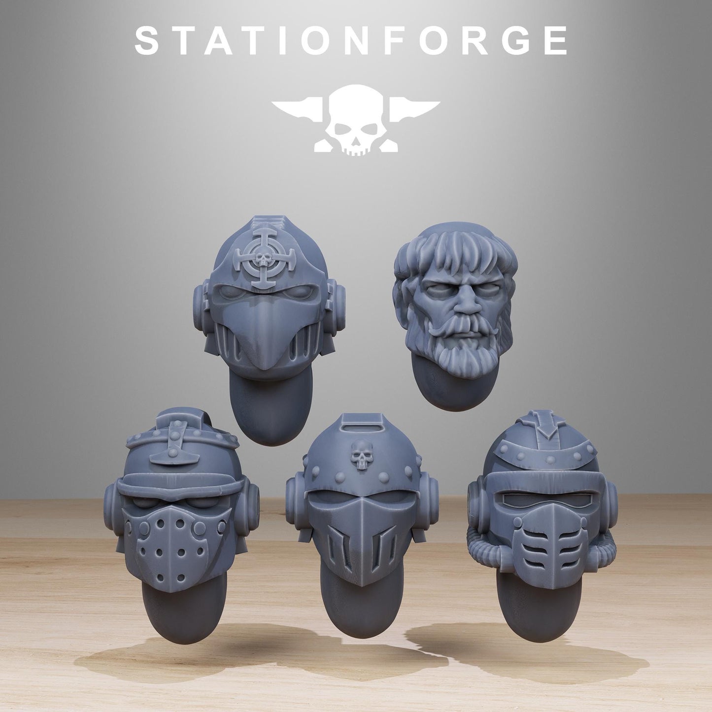 Vodalites Flag Bearer Modular Set Miniatures by STATIONFORGE,  Imperial guard infantry regiment