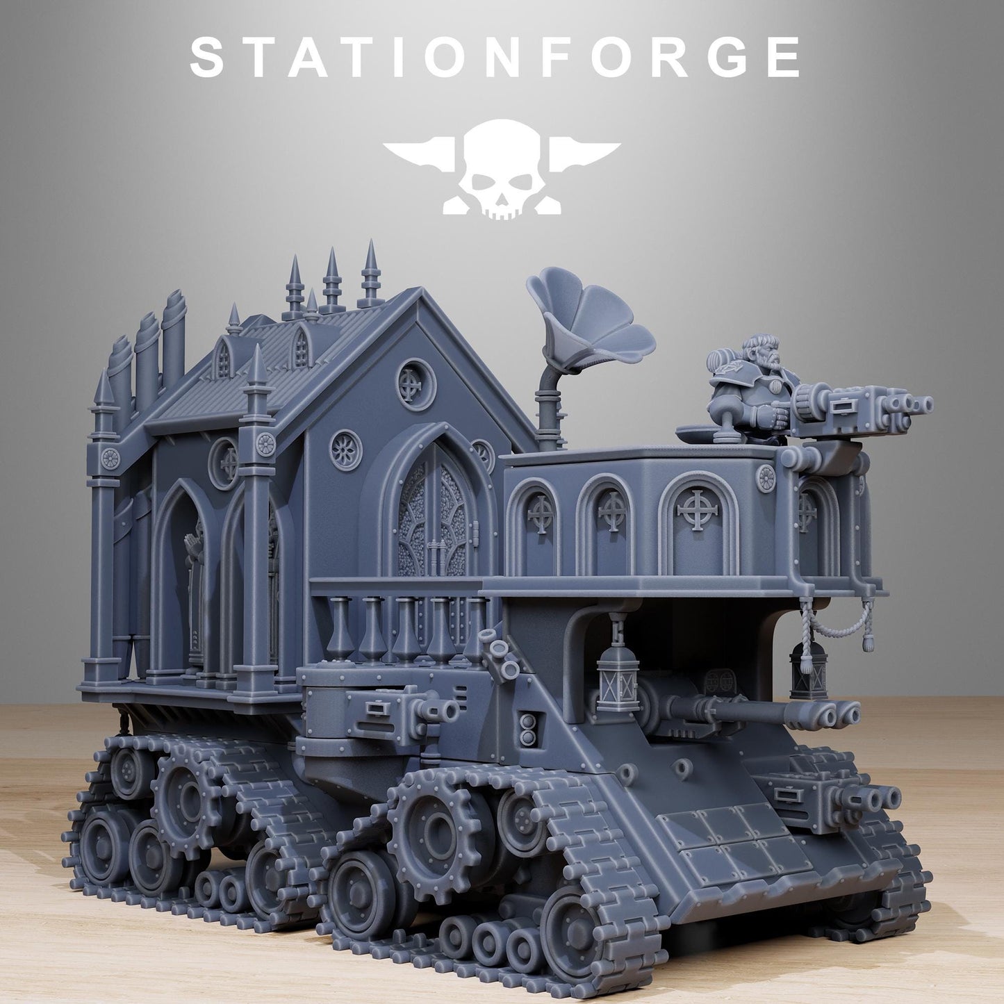 Vodalites Tank Modular Set Miniatures by STATIONFORGE,  Imperial Inquisition Heavy Tank