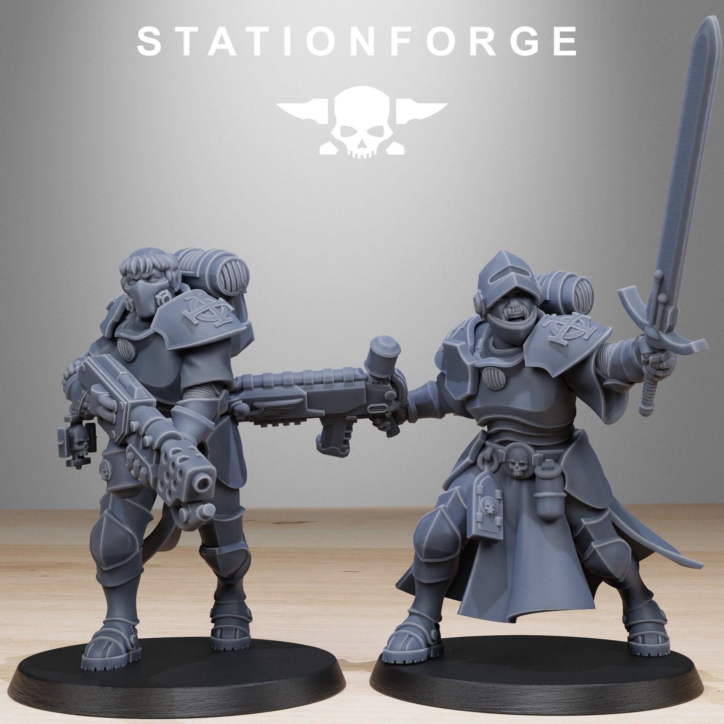 Vodalites Brotherhood Modular Set Miniatures by STATIONFORGE,  Misters of Battle infantry regiment