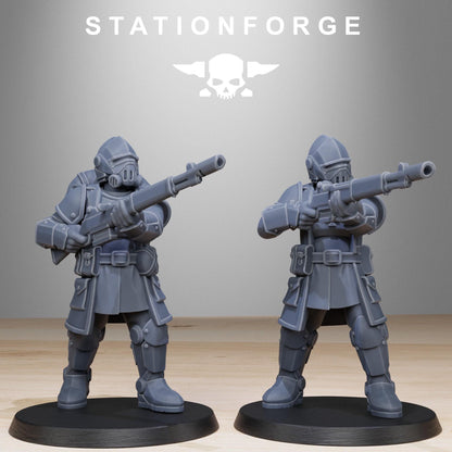RoyalGuard Patrol Modular Set Miniatures by STATIONFORGE,  Imperial guard infantry regiment