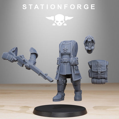RoyalGuard Patrol Modular Set Miniatures by STATIONFORGE,  Imperial guard infantry regiment