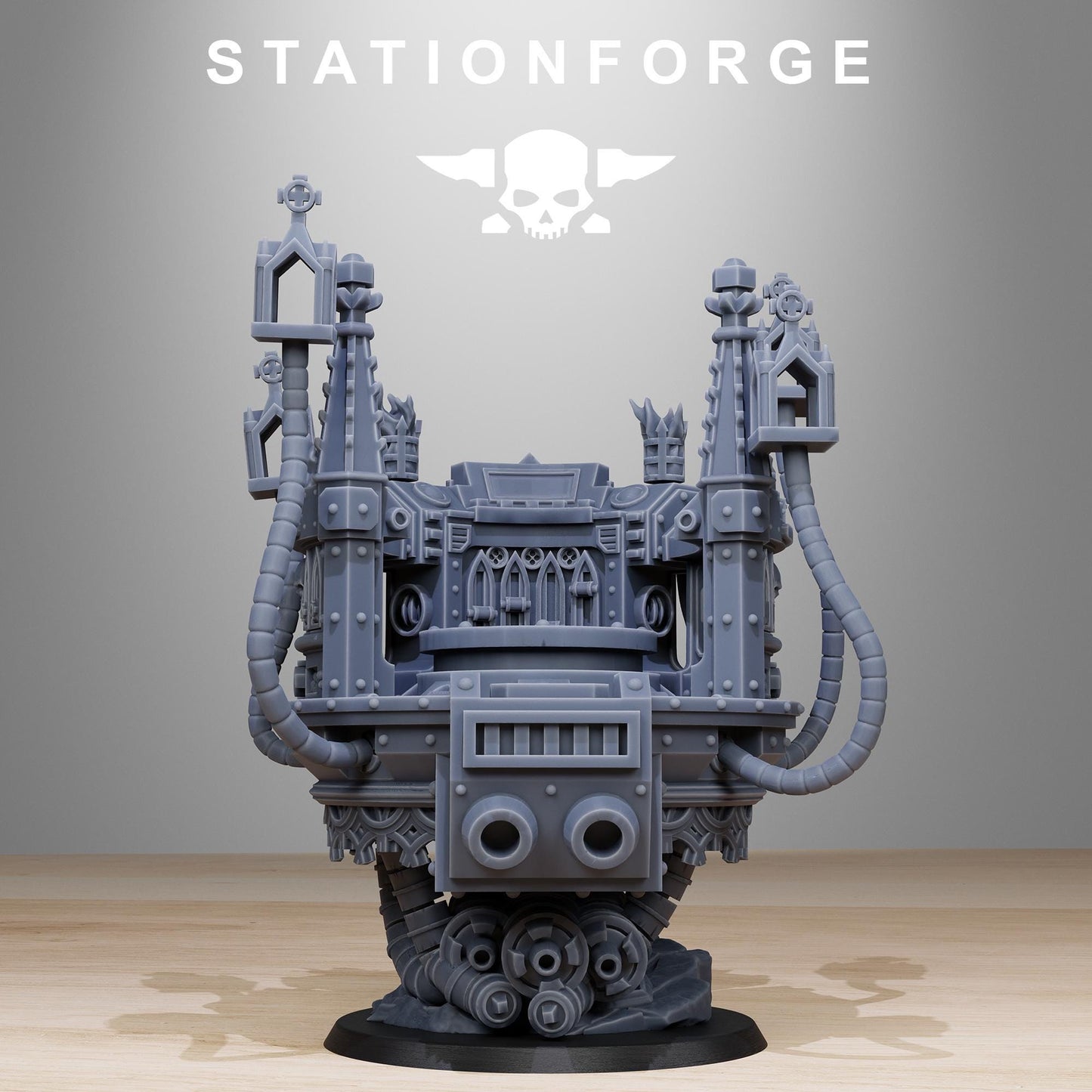 Vodalites Pulpit Modular Set Miniatures by STATIONFORGE,  Imperial guard infantry regiment