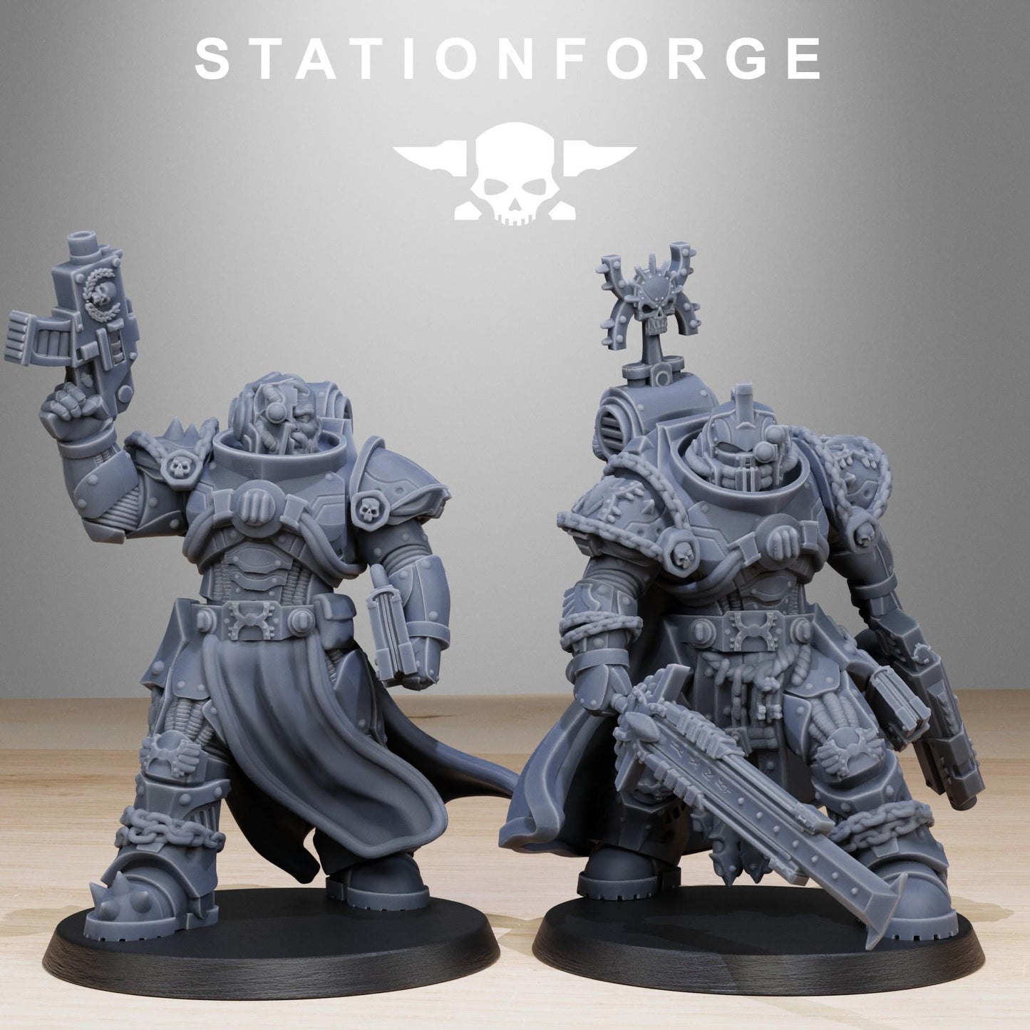 Socratis Militants, Modular Sci-Fi Marine warriors by STATIONFORGE, Grimdark Wargames Proxy