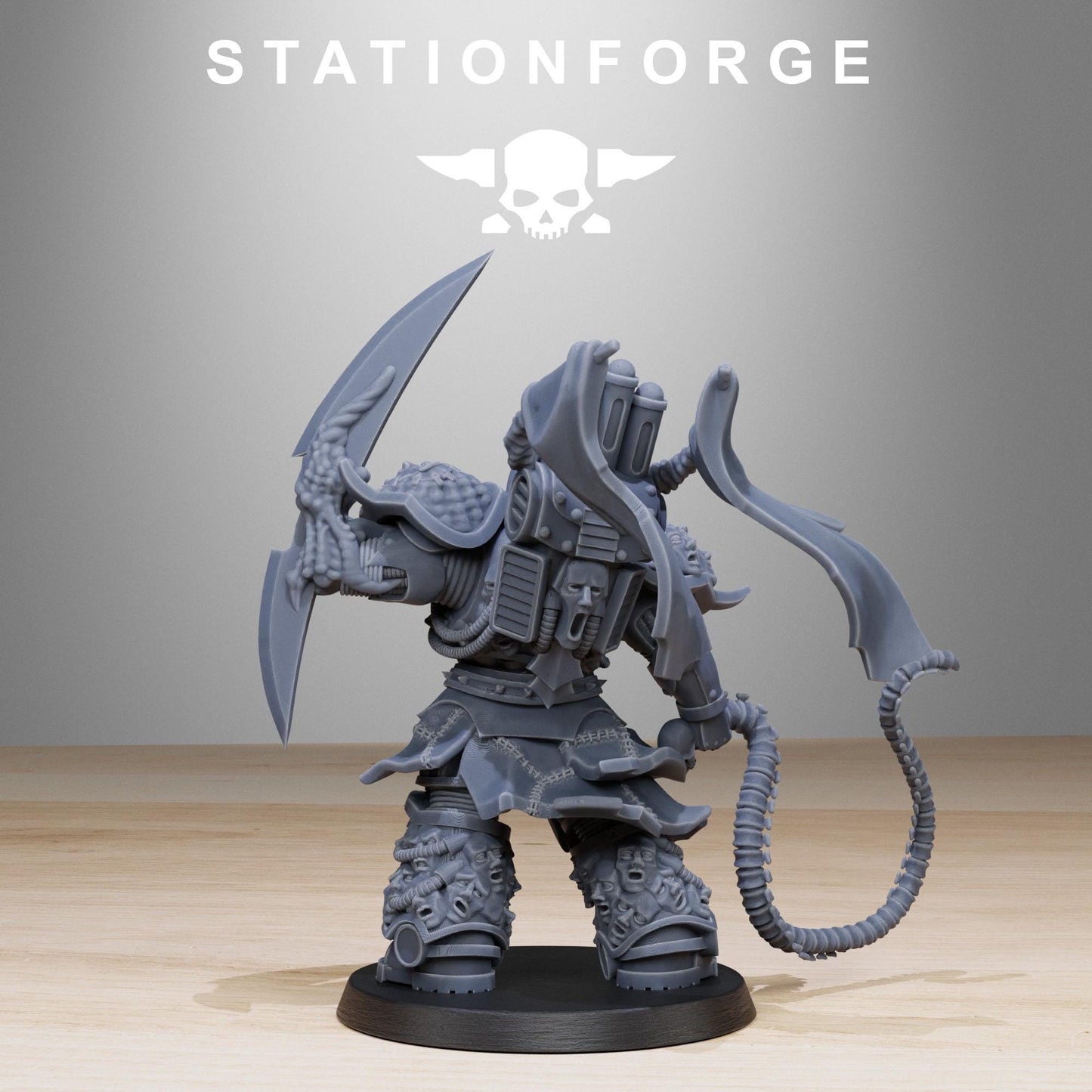 Corrupted Socratis Punisher, Modular Sci-Fi Marine warriors by STATIONFORGE, Grimdark Wargames Proxy