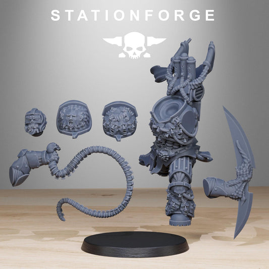 Corrupted Socratis Punisher, Modular Sci-Fi Marine warriors by STATIONFORGE, Grimdark Wargames Proxy
