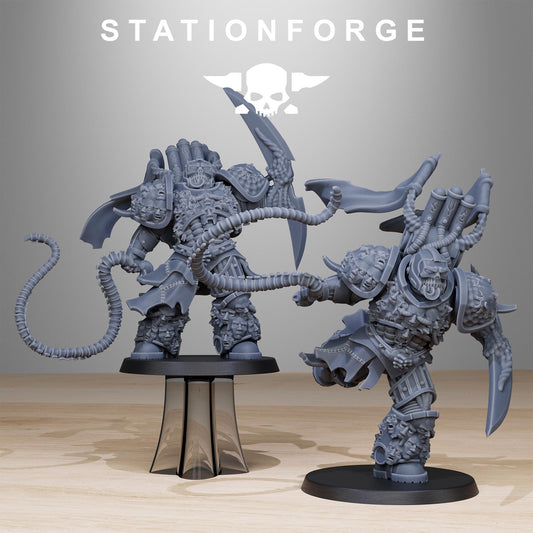 Corrupted Socratis Punisher, Modular Sci-Fi Marine warriors by STATIONFORGE, Grimdark Wargames Proxy