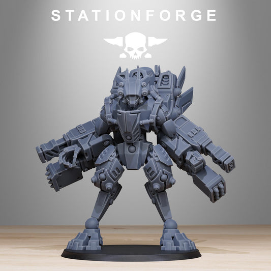 Tarion Elder Mech Mk1, Communitarian Alien Infantry, Sci-Fi Wargames Miniatures by STATIONFORGE