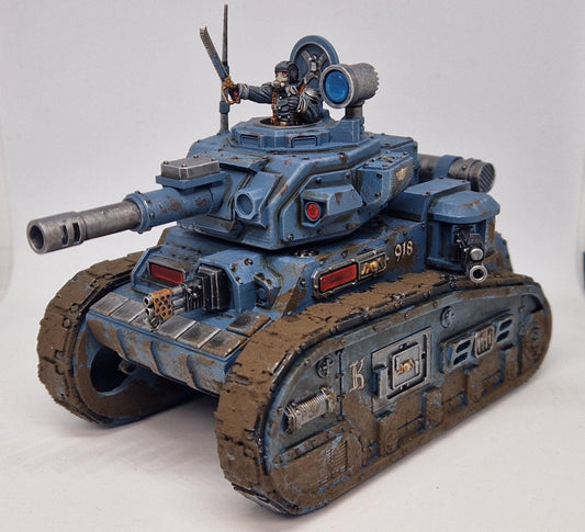 GrimGuard Light Tank - GrimGuard Main Battle Tank, Sci-Fi Space Guard Soldiers by STATIONFORGE