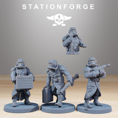 GrimGuard Light Tank - GrimGuard Main Battle Tank, Sci-Fi Space Guard Soldiers by STATIONFORGE