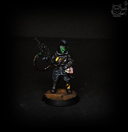 Corrupted Guard The Forsaken, Chaos Worshipper Sci-Fi Wargames Miniatures by STATIONFORGE, Corrupted Imperial Guard