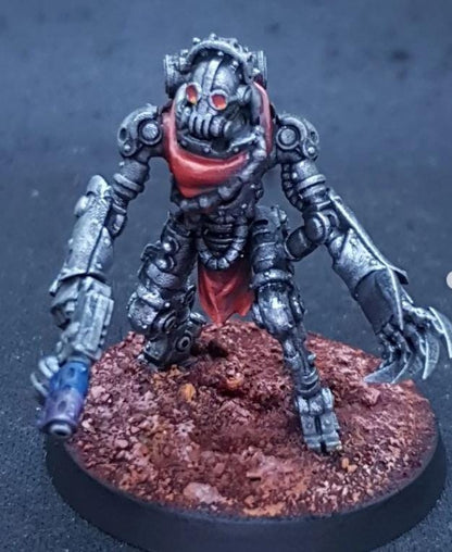 Scavenger Junkbots, Space Techno-bots, modular Sci-Fi warriors by STATIONFORGE, Sci-Fi Wargames Cyber-themed Grimdark miniatures