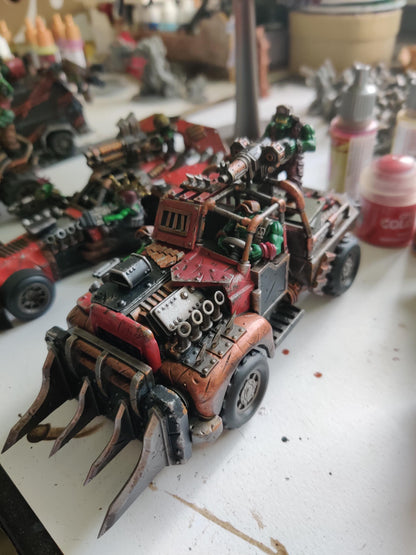 Orkaz Speedsters, Space-Faring Orkish Menace Sculpted by STATIONFORGE, Grimdark Compatible, Sci-Fi Wargame Scale