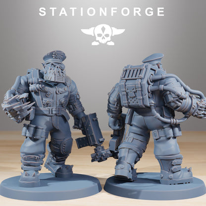 Orkaz Skillers, Space-Faring Orkish Menace Sculpted by STATIONFORGE, Grimdark Compatible, Sci-Fi Wargame Scale