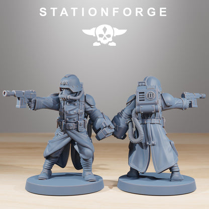 GrimGuard Acolytes, Death Korps Proxy, Sci-Fi Wargames Miniatures by STATIONFORGE