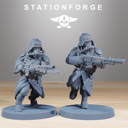GrimGuard Acolytes, Death Korps Proxy, Sci-Fi Wargames Miniatures by STATIONFORGE