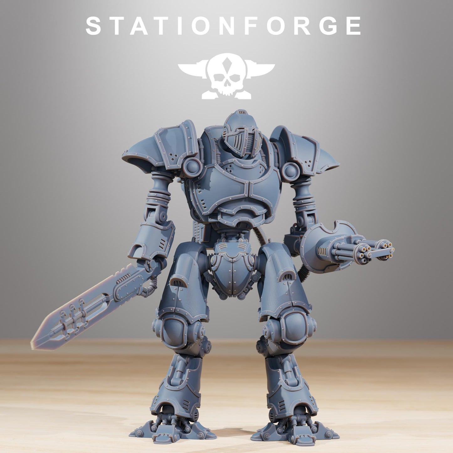 Scavenger Armageddon, Modular Sci-Fi Titanic Warbot by STATIONFORGE, Grimdark Wargames Proxy