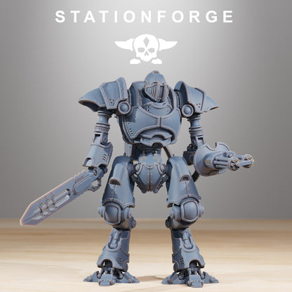 Scavenger Armageddon, Modular Sci-Fi Titanic Warbot by STATIONFORGE, Grimdark Wargames Proxy