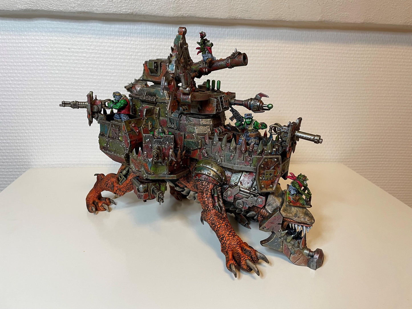 Orkaz Run Rolla, Space-Faring Orkish Menace Sculpted by STATIONFORGE, Grimdark Compatible, Scaled for Sci-Fi Miniature Wargames