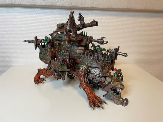 Orkaz Run Rolla, Space-Faring Orkish Menace Sculpted by STATIONFORGE, Grimdark Compatible, Scaled for Sci-Fi Miniature Wargames