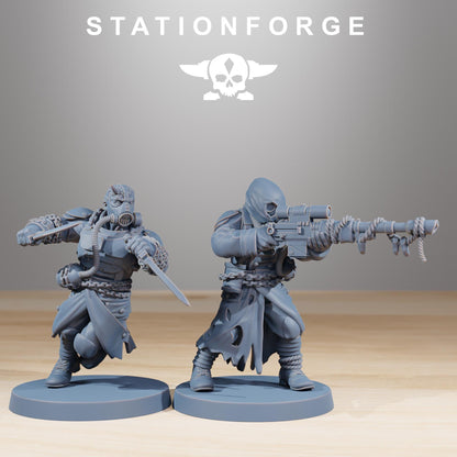 Corrupted Guard, Chaos Worshipper Sci-Fi Wargames Miniatures by STATIONFORGE, Corrupted Imperial Guard