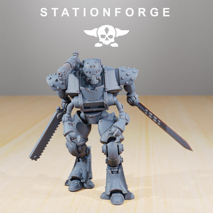 Scavenger Exutars, Mechanical Robot Infantry, Sci-Fi Wargames Miniatures by STATIONFORGE