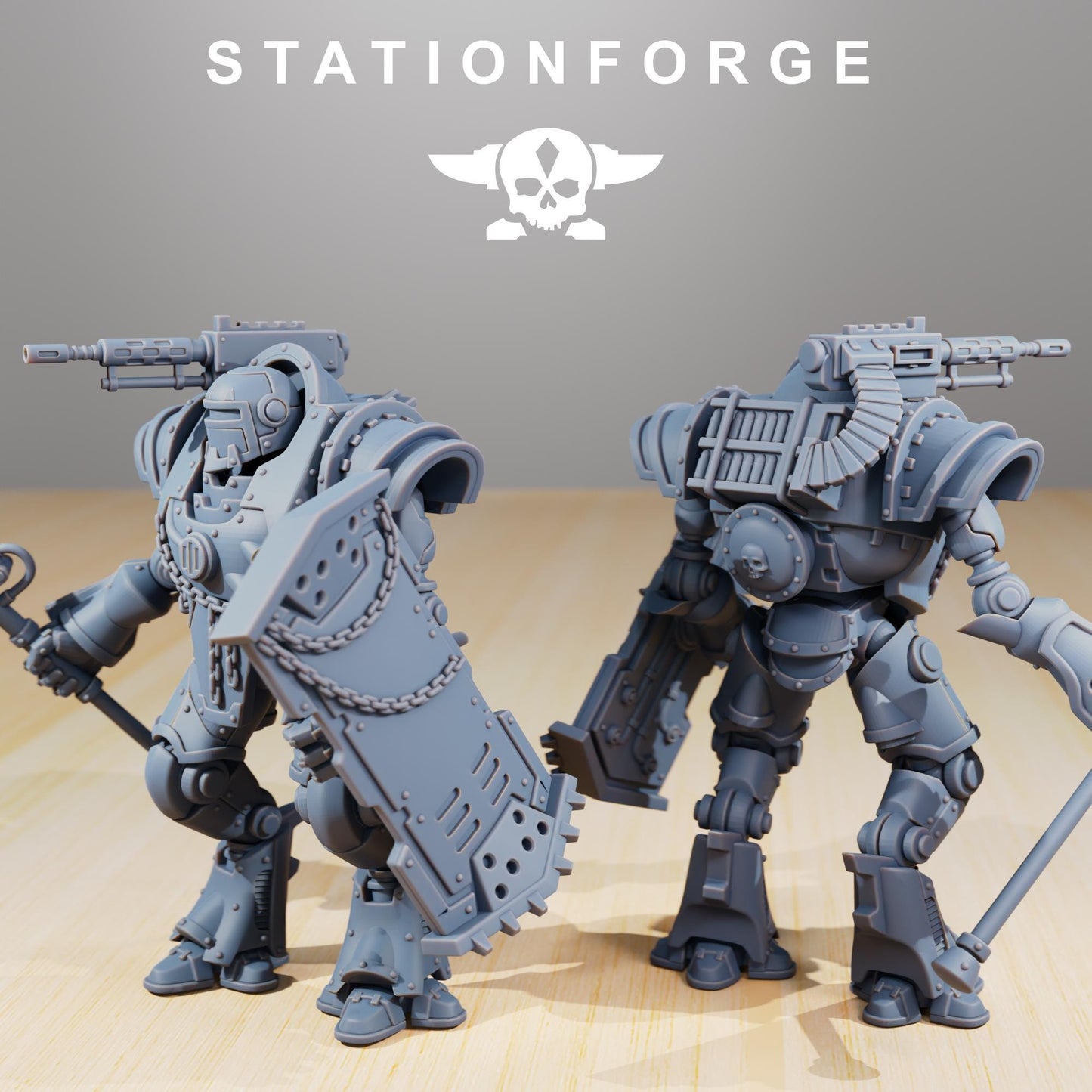 Scavenger Exutars, Mechanical Robot Infantry, Sci-Fi Wargames Miniatures by STATIONFORGE