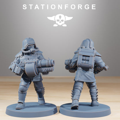 Grimguard Commandos, Death Korps Proxy, Sci-Fi Wargames Miniatures by STATIONFORGE