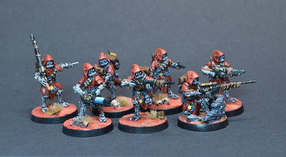 Scavenger Rangers Builder Kit, Space Techno-bots, modular Sci-Fi warriors by STATIONFORGE, Sci-Fi Wargames Cyber-themed Grimdark miniatures