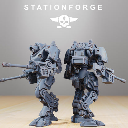 Scavenger Bracers, Modular Sci-Fi Titanic Warbot by STATIONFORGE, Grimdark Wargames Proxy