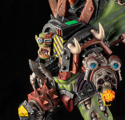 Orkaz Thazaron, Space-Faring Orkish Menace Sculpted by STATIONFORGE, Grimdark Compatible, Sci-Fi Wargame Scale