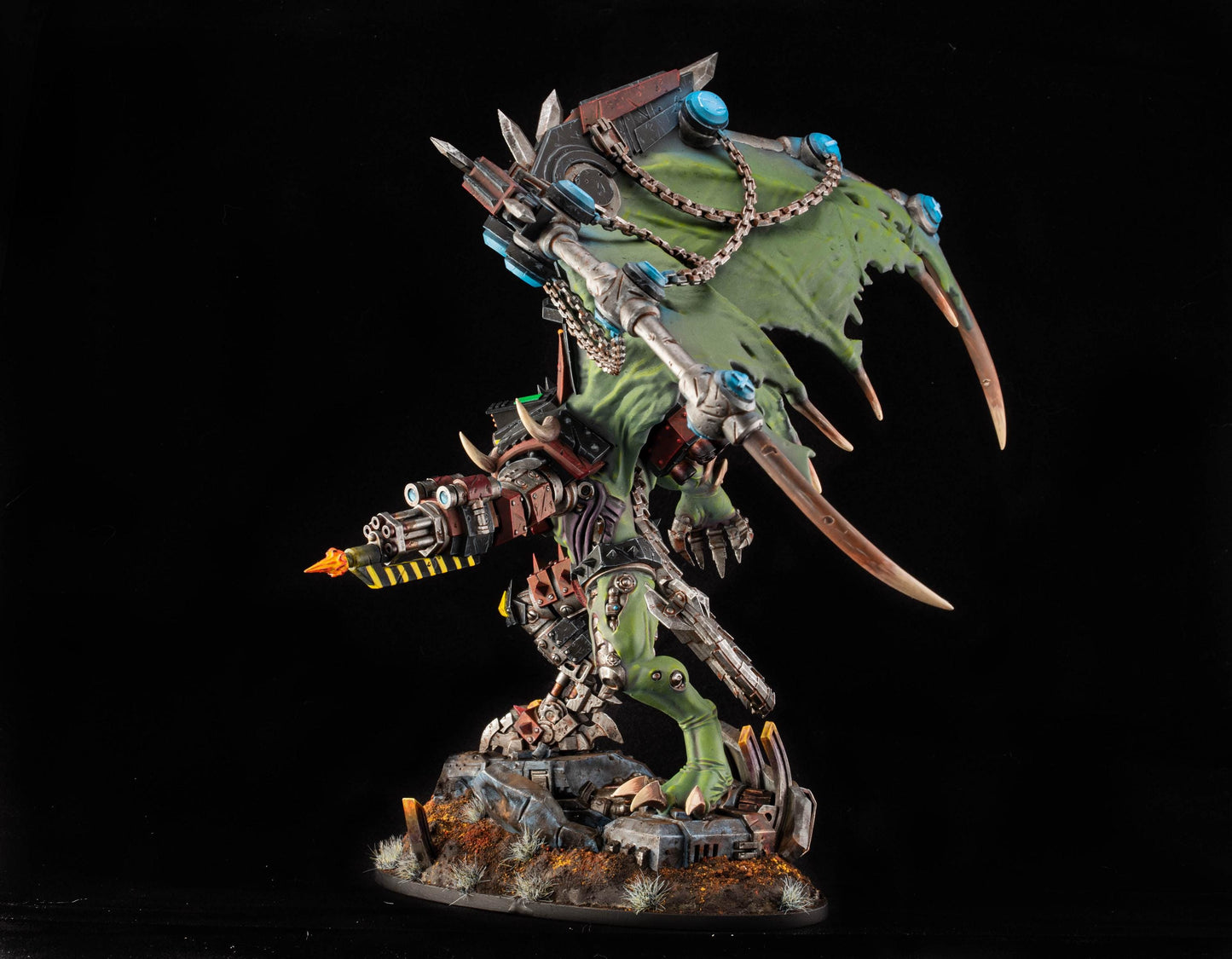 Orkaz Thazaron, Space-Faring Orkish Menace Sculpted by STATIONFORGE, Grimdark Compatible, Sci-Fi Wargame Scale