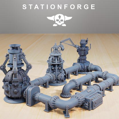 Industrial Terrain by STATIONFORGE,  Trench Warfare Terrain, Perfect for Wargames