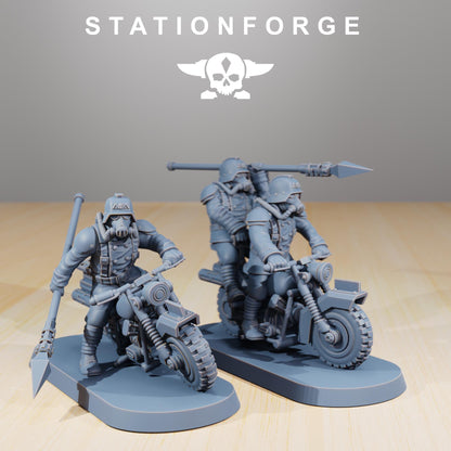 GrimGuard Cavalry, Modular Set Miniatures by STATIONFORGE,  Imperial guard cavalry regiment