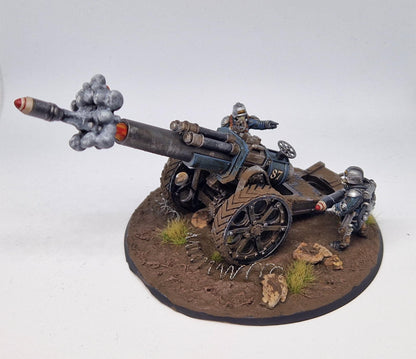 GrimGuard Light Artillery, Modular Sci-Fi Artillery by STATIONFORGE, Sci-fi Wargames Proxy, Imperial Guard Army Artillery Proxy