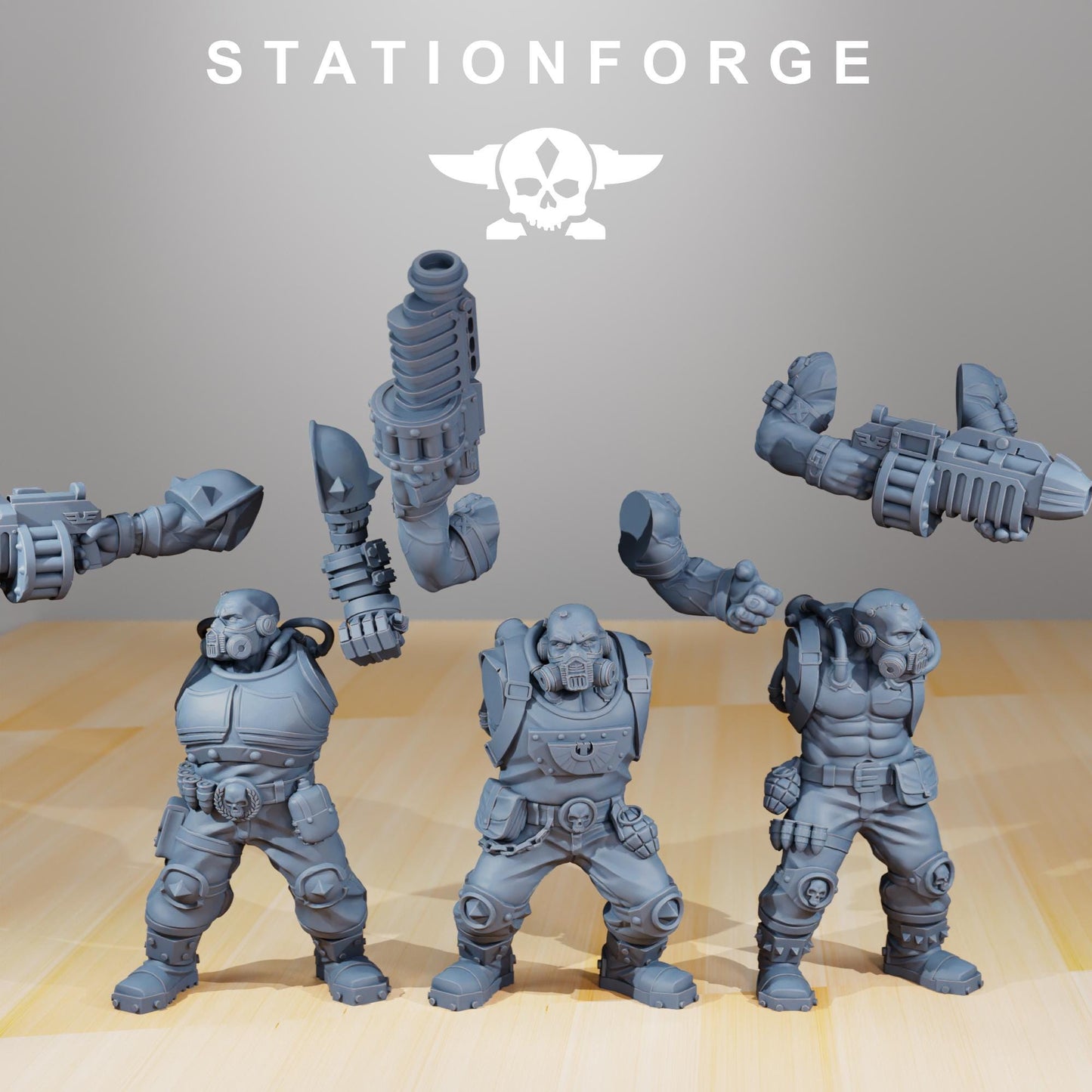 RoyalGuard - Guerrillas, Imperial Guard Proxy, Sci-Fi Wargames Miniatures by STATIONFORGE
