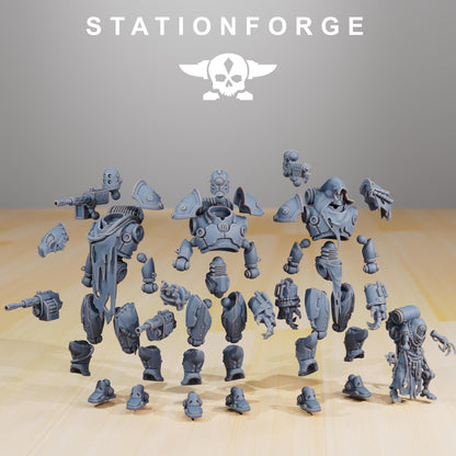 Scavenger Droitex Mk2, Mechanical Robot Infantry, Sci-Fi Wargames Miniatures by STATIONFORGE