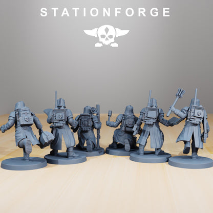 GrimGuard - Supporters, Death Korps Proxy, Sci-Fi Wargames Miniatures by STATIONFORGE