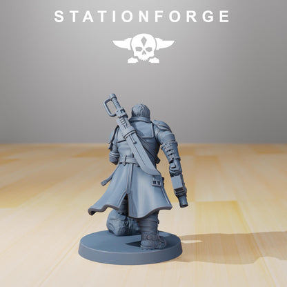 Vaskar Colonel Mikhail, Death Korps Proxy, Sci-Fi Wargames Miniatures by STATIONFORGE